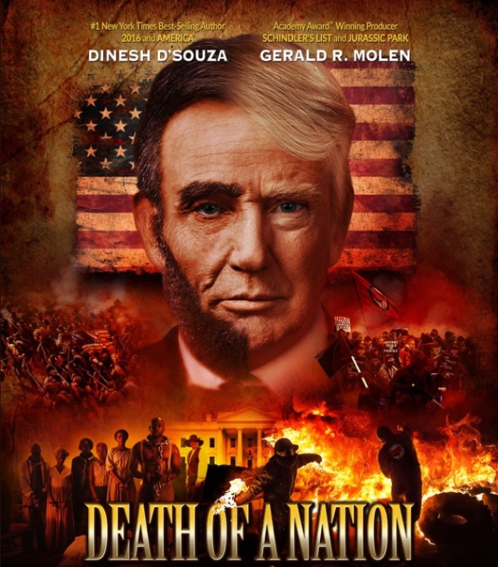 An ad for the 2018 Dinesh D'Souza film 'Death of a Nation.'