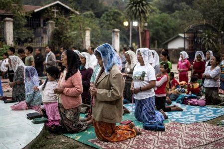 Christians in Myanmar in this undated photo.