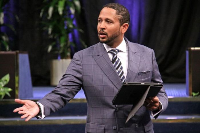 Crenshaw Christian Center Pastor Fred Price Jr. returned to the helm of the church on Sunday July 1, 2018 a year after stepping down over 'serious personal misjudgments.'