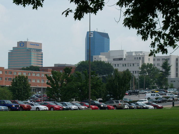 A picture showing the skyline of Lexington, Kentucky