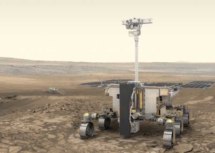 Pictured is the European Space Agency's ExoMars rover due to launch in 2020.