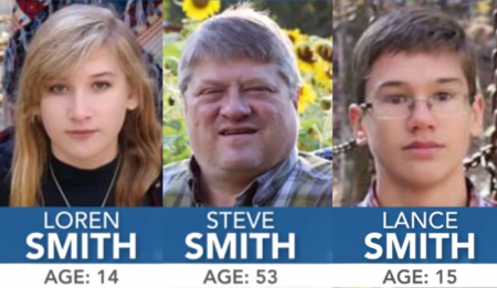 Loren Smith, 14, swam to safety on Thursday July 17, 2018 when a duck boat she was in sank in the Table Rock Lake near the Missouri tourist hotspot of Branson. Her father Steve Smith and her brother perished.