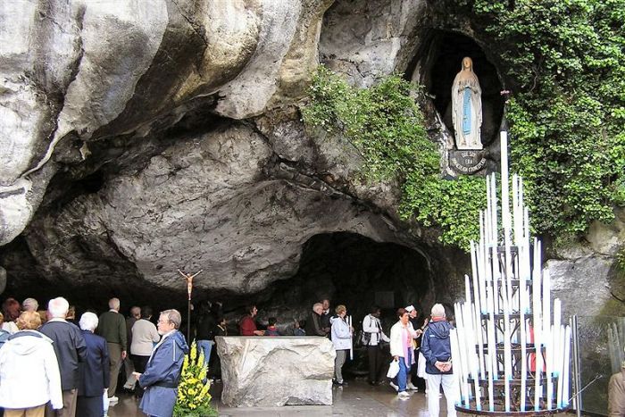The Virgin Mary shrine in Lourdes, France, in this photo uploaded on May 1, 2007,