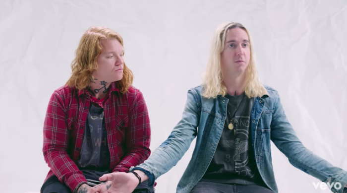 Aaron Gillespie and Spencer Chamberlain say that their band Underoath parted ways with the Christian faith, July 2018.