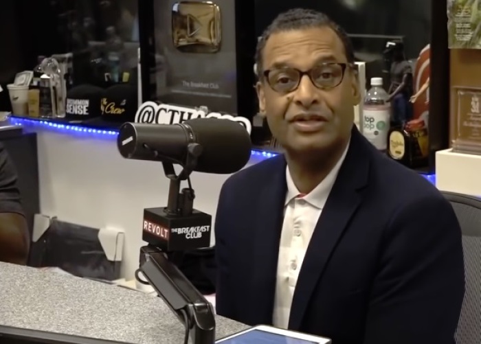 New York City megachurch pastor A.R. Bernard speaks during an episode of The Breakfast Club in New York City on Aug. 10, 2018.