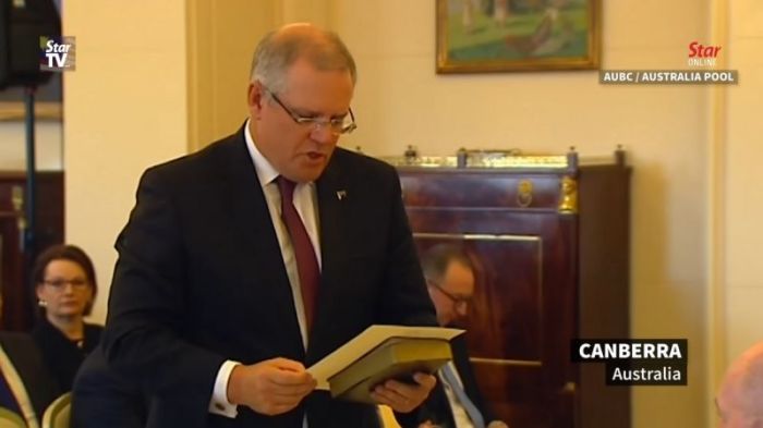 New Australian Prime Minister Scott Morrison in Canberra on August 24, 2018.