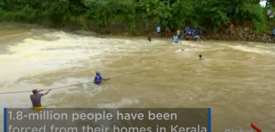 Flooding in Kerala, India, in August 2018 was the worst flood in nearly a century for the region.