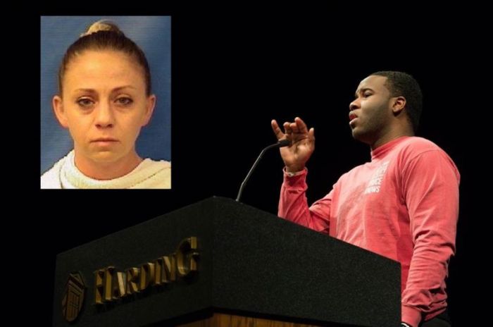 The late Botham Shem Jean, 26, and officer Amber Guyger, 30 (inset).