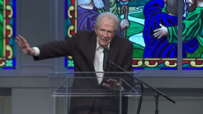Pat Robertson commanded the incoming Hurricane Florence to stay away from Virginia on September 10, 2018.