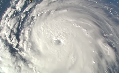 Satellite imagery of Hurricane Florence.