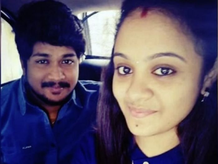 Pranay Kumar (L) was reportedly hacked to death on Sept. 14, 2018 after he was coming out a hospital in the Nalgonda district with his pregnant wife Amrutha Varshini (R) because of her father's objection to their intercaste marriage.