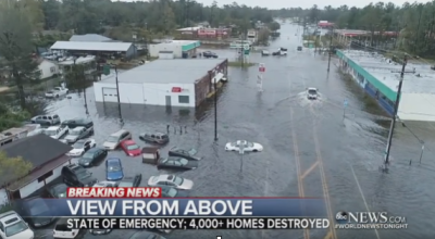 Hurricane Florence causes flooding in North Carolina