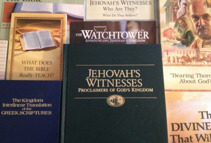 An image of literature from the Watchtower Bible and Tract Society.