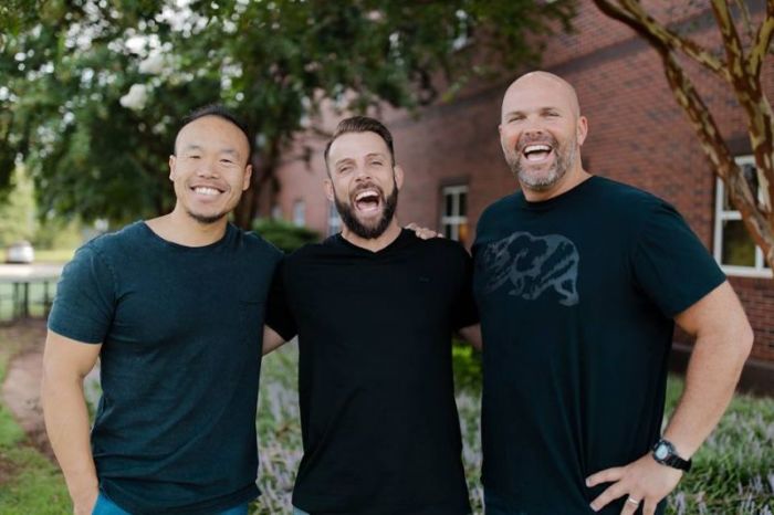 NewSpring Church's three-member teaching pastor team (from L-R): Dan Lian, Brad Cooper and Clayton King.