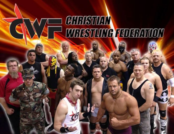 Members of the Christian Wrestling Federation.