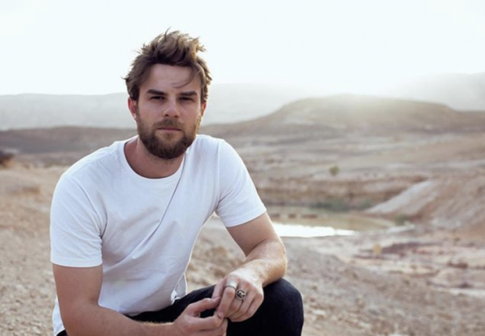 Actor Nathaniel Buzolic in Israel, picture taken May 31,2018.