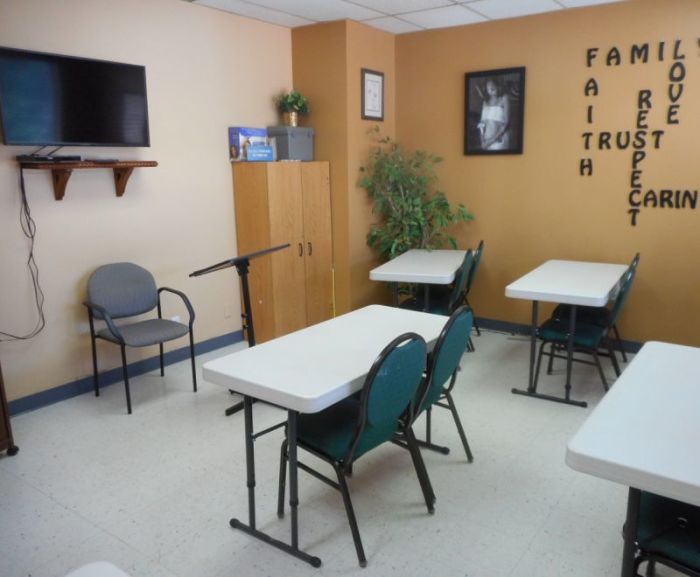 A room used for parenting classes at the Pregnancy Resource Center of Metro Richmond, based in Richmond, Virginia.