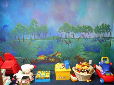 The children's play room at the aftercare wing of the Pregnancy Resource Center of Metro Richmond, based in Richmond, Virginia.