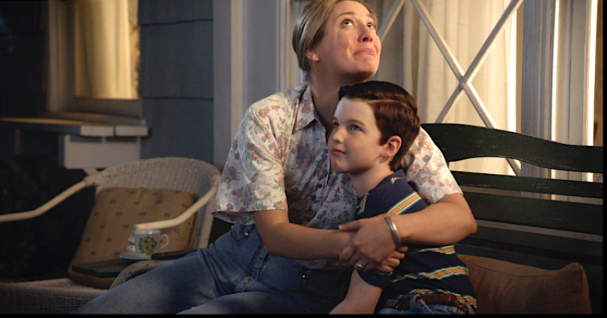 Mary holds her song while in prayer, during season 2, Episode 3 of "Young Sheldon," aisr date Oct 4, 2018.