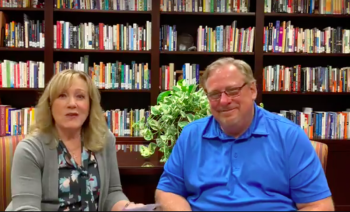 Rick and Kay Warren address mental health in a Facebook live video posted on October 10, 2018.
