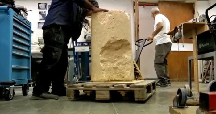 Stone artifact dating back 2,000 years with the full Hebrew spelling of 'Jerusalem' was unveiled on October 9, 2018.