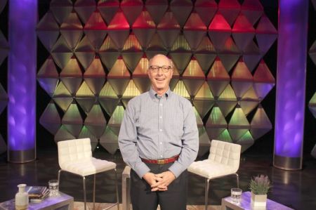 Author Joe Battaglia on the set of "In The Mix with Jeannie Ortega" on TBN Salsa, Sept, 10, 2018