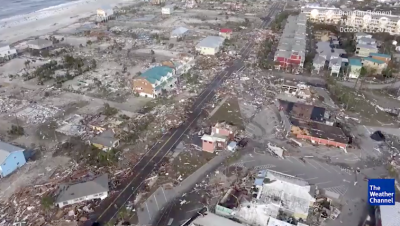 Hurricane Michael razed Mexico Beach, Florida, Oct. 10, 2018.