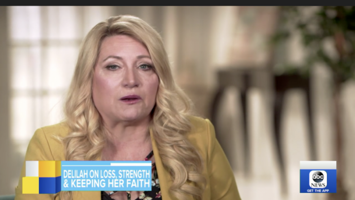 Radio icon Delilah speaks out about her son's suicide on Good Morning America, Oct 16, 2018.