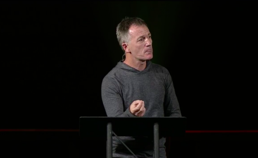 Andrew Scott, president of OM USA, speaks at the "Rethink Church/Rethink Mission" event at McLean Bible Church in Vienna, Va., on Oct. 12.