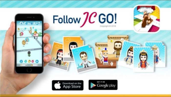 An app launched in 2018 titled 'Follow JC Go!', launched by the Ramon Pané Foundation.