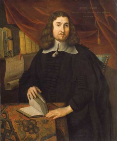John Eliot (1604-1690), Puritan missionary known for evangelizing Native Americans.