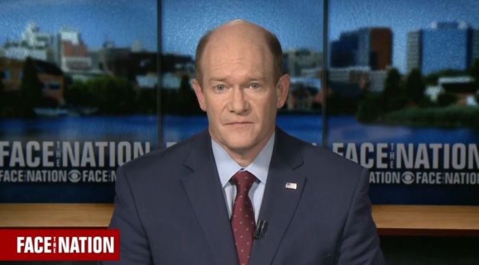 Sen. Chris Coons, D-Del., on CBS' Face the Nation, October, 28, 2018.