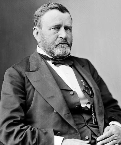 Ulysses S Grant (1822-1885), former Union Army general and president of the United States of America.