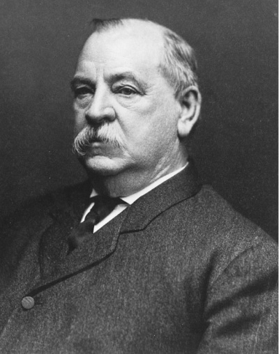 Grover Cleveland (1837-1908), former president of the United States of America.