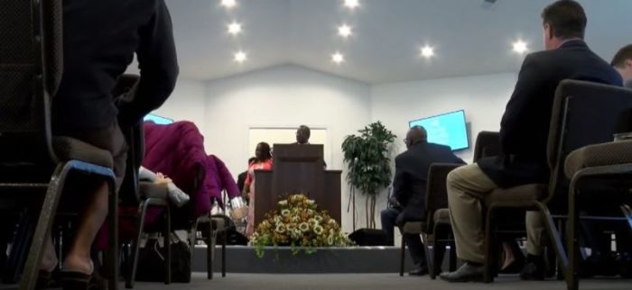 The Christ Family Center of Denmark, South Carolina holds their first worship service in a new church building on Oct. 28, 2018.