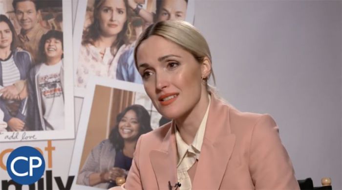 Actress Rose Byrne talks about the new movie 'Imstant Family' in New York City, N.Y., Oct 28, 2018.