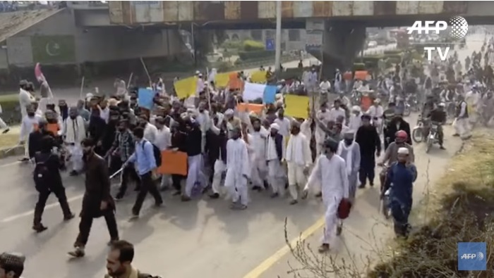 Angered Muslims in Pakistan protest the release of Christian mother Asia Bibi after she spent eight years on death row on Oct. 31, 2018.