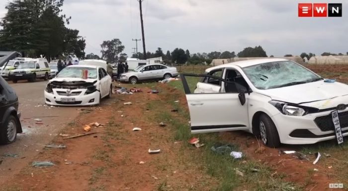 Three people were injured in a shooting between rival church groups outside the International Pentecostal Holiness Church in Zuurbekom, west of Johannesburg on November 1, 2018.
