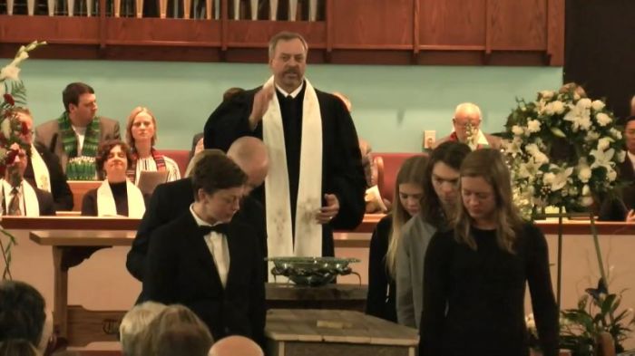 Memorial service on November 3, 2018 for Eugene Peterson at First Presbyterian Church in Kalispell, Montana.