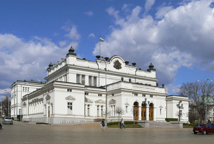 The Bulgaria National Assembly Building in Sofia, Bulgaria
