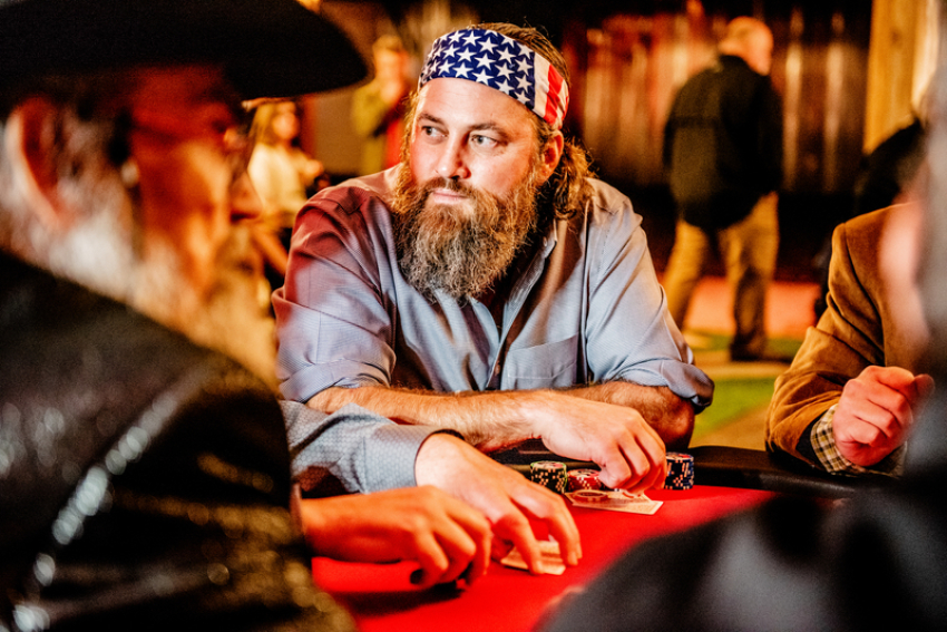 Willie Robertson appears at the "Poker at the Plantation" fundraiser.