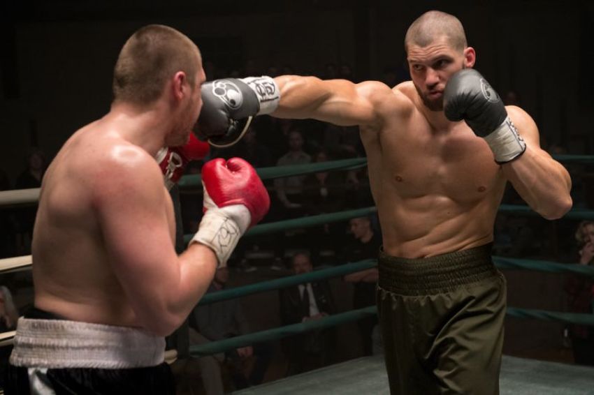 "Creed II" Scene with professional boxer and actor Florian Munteanu, 2018.