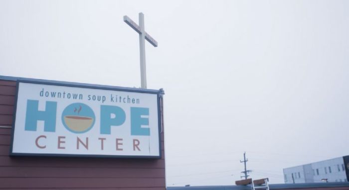 The Downtown Soup Kitchen Hope Center of Anchorage, Alaska.