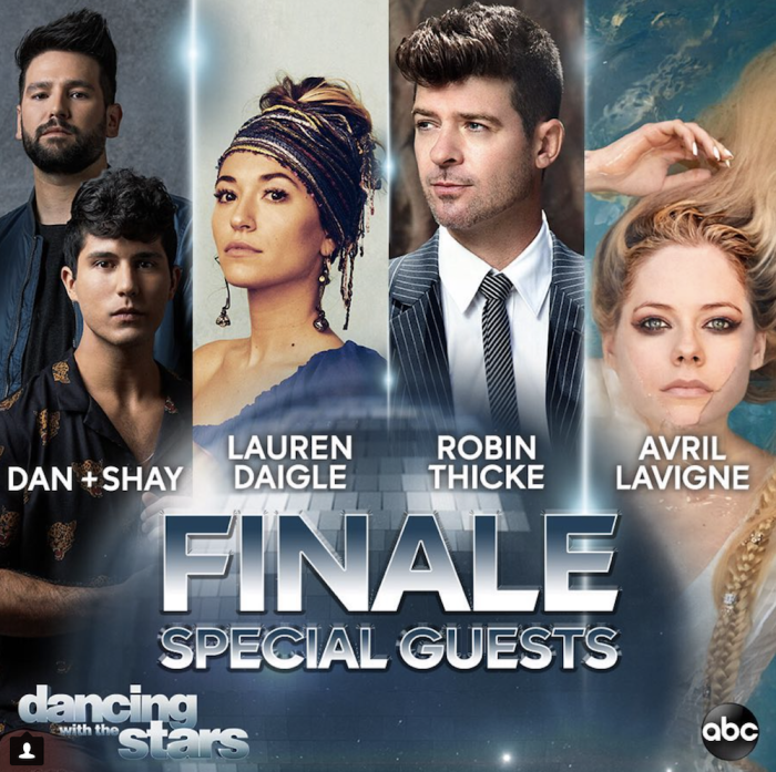 ABC's 'Dancing With the Stars' invited Lauren Daigle and Avril Lavigne to perform on their grand finale, November 19, 2018.