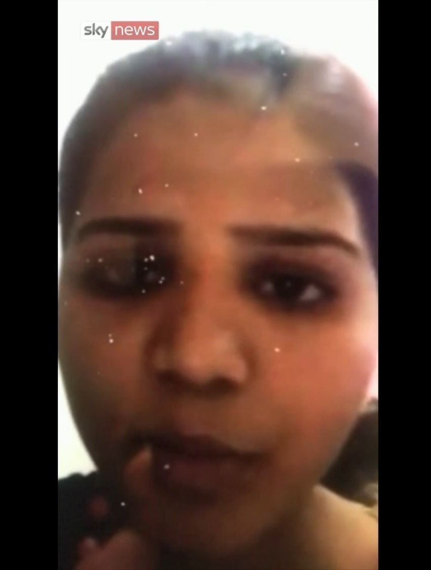 Eisham Ashiq, one of Asia Bibi's daughter, in this video shared online on November 22, 2018.