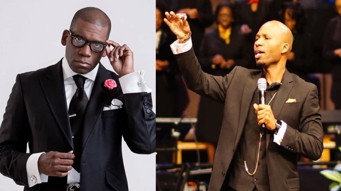 Edward Long (R), the oldest son of the late New Birth Missionary Baptist Church leader, Bishop Eddie Long, reportedly applied for job left vacant by his father that was recently awarded to Controversial Baltimore megachurch pastor Jamal Bryant (L). 