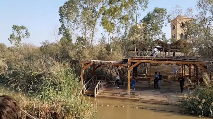 Qasr El Yahud, the baptismal site on the River Jordan, in this video from November 29, 2017. 