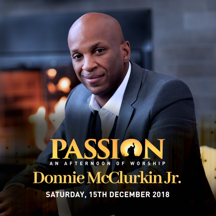 A flyer of Donnie McClurkin's concert in Kenya slated for December 15, 2018.