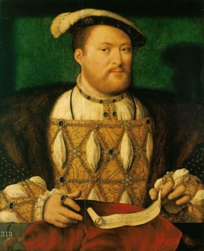King Henry VIII of England. 
