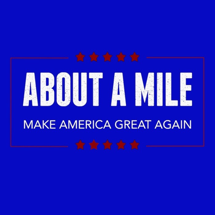 About A Mile's new single cover 'Make America Great Again,' Nov 29, 2018